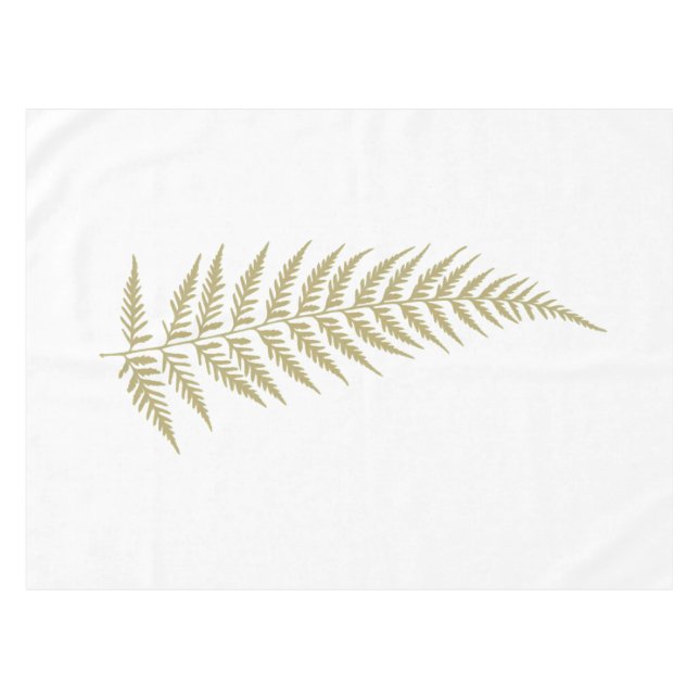 Pressed Botanical Fern Leaf - Mix and Match Color Tablecloth (Front (Horizontal))