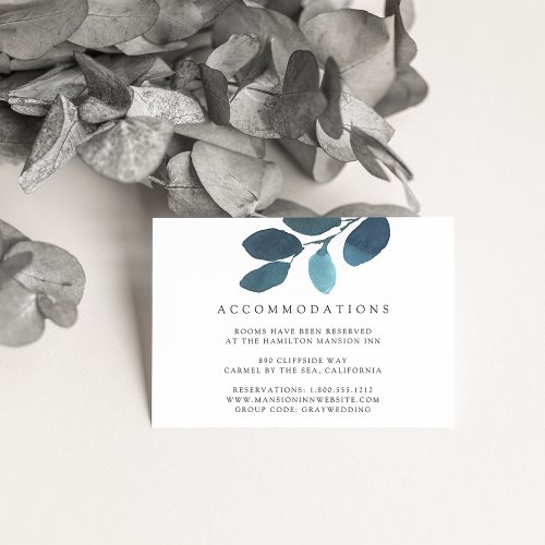 Pressed Botanical Hotel Accommodation Cards