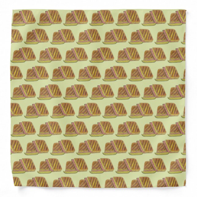 Pressed Cuban Sandwich Ham Cheese Salami PIckle Bandana (Front)