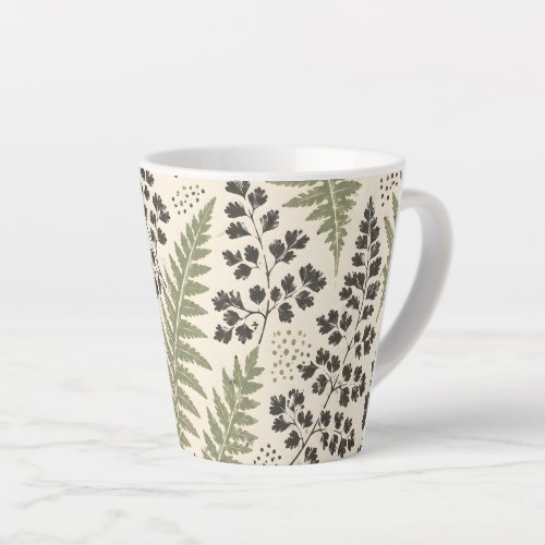 Pressed Fern Archive Vintage Botanicals Latte Mug