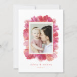 Pressed Floral Frame Flat Mother&#39;s Day Card at Zazzle