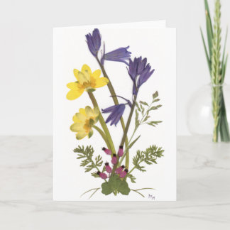 Pressed Flower Designs Card