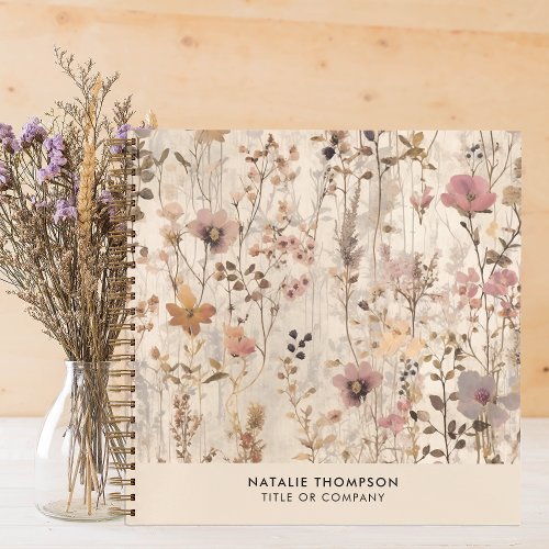 Pressed Flowers Cottagecore Wildflowers Botanical Notebook