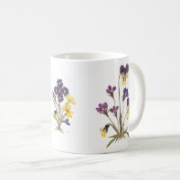 Watercolor lavender flowers. Mug sublimation wrap 11,15 oz