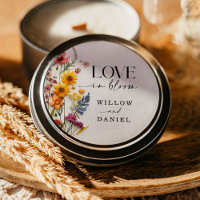 Pressed Flowers Wildflower Boho Wedding Stickers