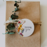 Pressed Flowers Wildflower Bridal Shower Tags<br><div class="desc">This design features an arrangement of realistic hand picked pressed colorful wildflowers along with a lovely combination of modern and elegant fonts. Thank your bridal shower guests with these matching thank you tags. Great for favors and gifts! Add your custom thank you message. See the entire collection for more matching...</div>