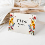 Pressed Flowers Wildflower Bridal Shower Thank You<br><div class="desc">This design features an arrangement of realistic hand picked pressed colorful wildflowers along with a lovely combination of modern and elegant fonts. Thank your bridal shower guests with these matching thank you cards. Add your custom thank you message. See the entire collection for more matching items!</div>