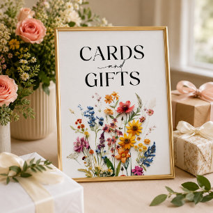 Pressed Flowers Wildflower Cards and Gifts Sign