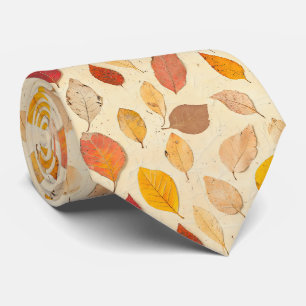 Pressed Leaf Harmony – Vintage Botanical Neck Tie