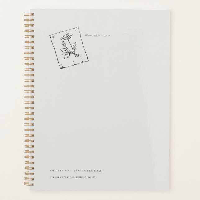 Pressed Rose- Regency Correspondence Planner (Front)