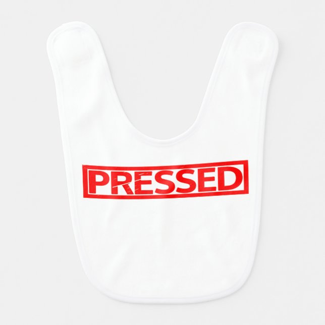 Pressed Stamp Baby Bib (Front)