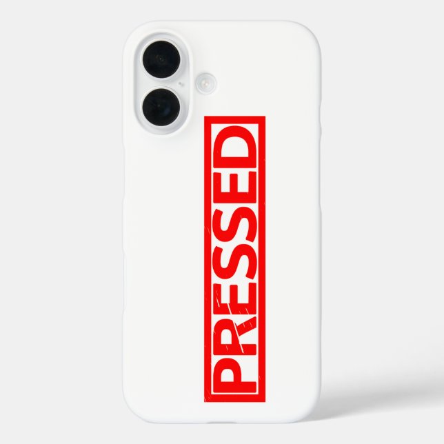 Pressed Stamp Case-Mate iPhone Case (Back)