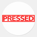 Pressed Stamp Classic Round Sticker