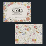 Pressed Wildflower Bridal Shower Kisses game Enclosure Card<br><div class="desc">Our bridal shower game "guess how many kisses" In this design, a world where stress and overwhelm seem to be the expectations of everyday life, it’s nice to find something that gives us a much-needed reminder to slow down and admire the beauty around us - like pressed flowers! Our Pressed...</div>