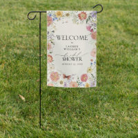 Pressed Wildflower Floral Bridal Shower Welcome