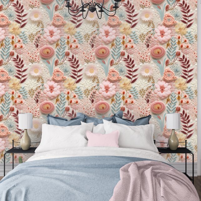 Pressed Wildflower Pastel Botanical Wallpaper (Creator Uploaded)