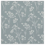 pressed wildflower spring bloom  fabric