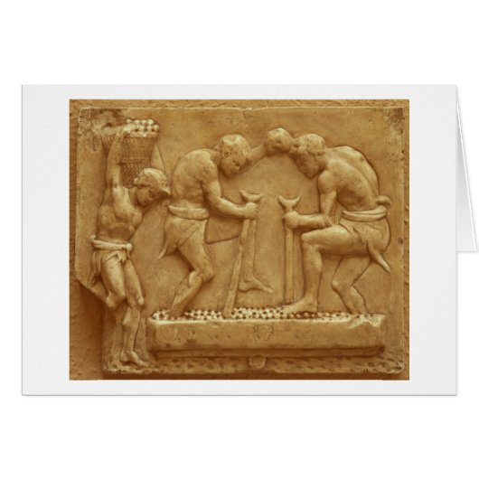 Pressing the Grapes (marble) (Front Horizontal)