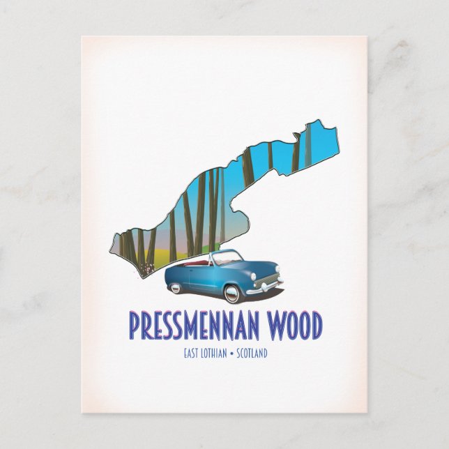 Pressmennan Wood Scotland Postcard (Front)