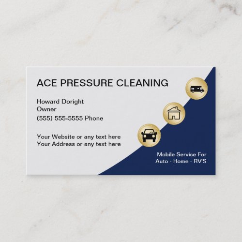 Pressure Cleaning Business Cards