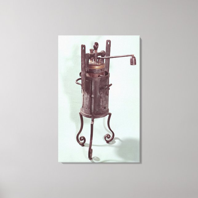 Pressure cooker invented by Denis Papin  1679 Canvas Print (Front)