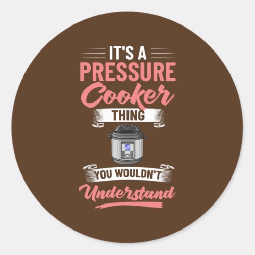 Pressure Cooker Recipes Pot Cooking Electric Classic Round Sticker