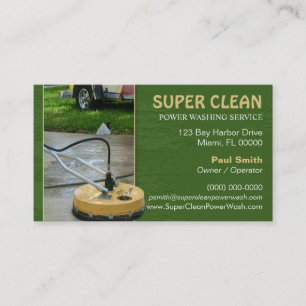 Pressure or Power Washing Business Card