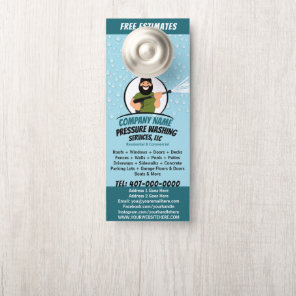 Pressure Power Washing & Cleaning Customizable  Door Hanger