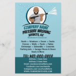 Pressure Power Washing & Cleaning Customizable Flyer<br><div class="desc">Personalize and customize this eyecatching pressure washing (power washing) professional door hanger template design to suit your business/company's needs. This pressure washing template displays picture of pressure washer character. Add your logo for more effective branding. Customize the coupon offer on door hanger to attract potential clients. Great for increasing visibility...</div>