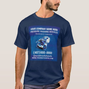 Pressure (power) Washing & Cleaning Template T-Shi T-Shirt