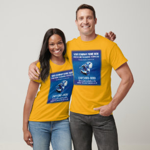 Pressure (power) Washing & Cleaning Template T-Shi T-Shirt