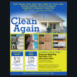 Pressure Power Washing  Flyer EDDM Template<br><div class="desc">Personalize and customize this eyecatching pressure washing (power washing) professional flyer template design to suit your business/company's needs. This pressure washing template displays images of before and after pressure washed surfaces. Add your logo for more effective branding. Customize the coupon offers on flyer to attract potential clients. Great for Every...</div>