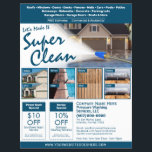 Pressure Power Washing  Flyer EDDM Template<br><div class="desc">Personalize and customize this eyecatching pressure washing (power washing) professional flyer template design to suit your business/company's needs. This pressure washing template displays images of before and after pressure washed surfaces. Add your logo for more effective branding. Customize the coupon offers on flyer to attract potential clients. Great for Every...</div>