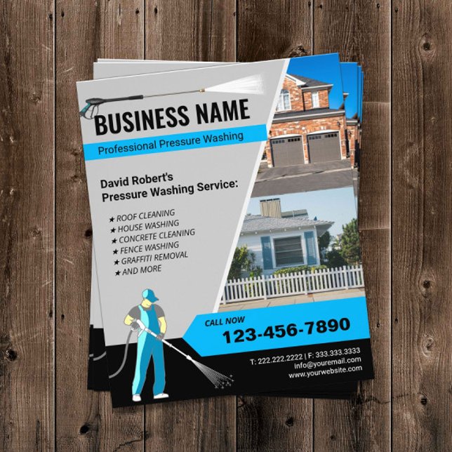 Pressure Power Washing Professional Cleaning Flyer (Creator Uploaded)