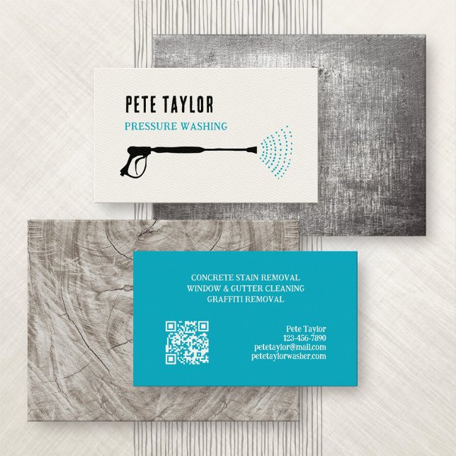 Pressure Power Window Washing Business Card (Creator Uploaded)