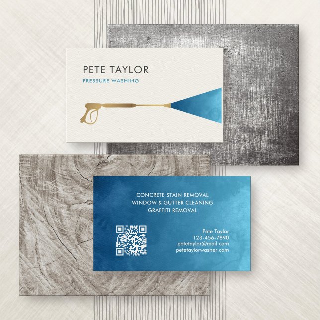 Pressure Power Window Washing Business Card (Creator Uploaded)