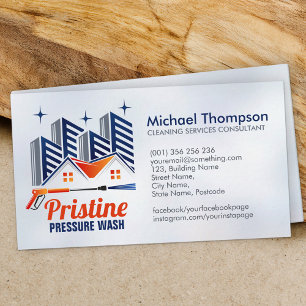 Pressure Wash services Business Card