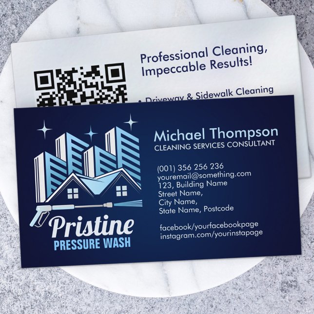 Pressure Wash services Business Card (Creator Uploaded)