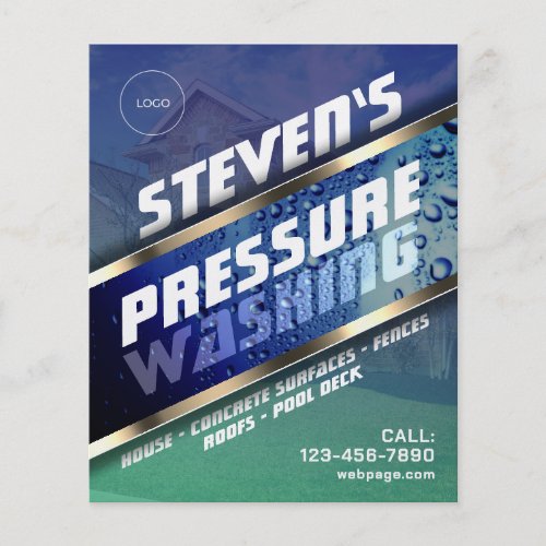 Pressure wash with Logo Flyer