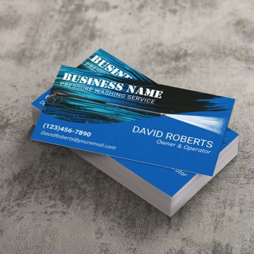 Pressure Washer Professional Power Wash Cleaning Business Card