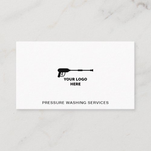 Pressure Washing Add Your Logo Business Card