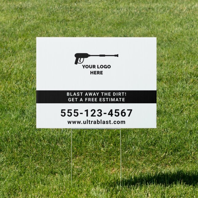Pressure Washing Add Your Logo Sign (Insitu)