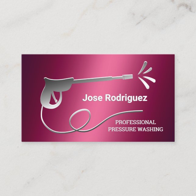 Pressure Washing Business Card (Front)
