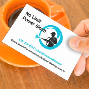 Pressure Washing Business Card Template