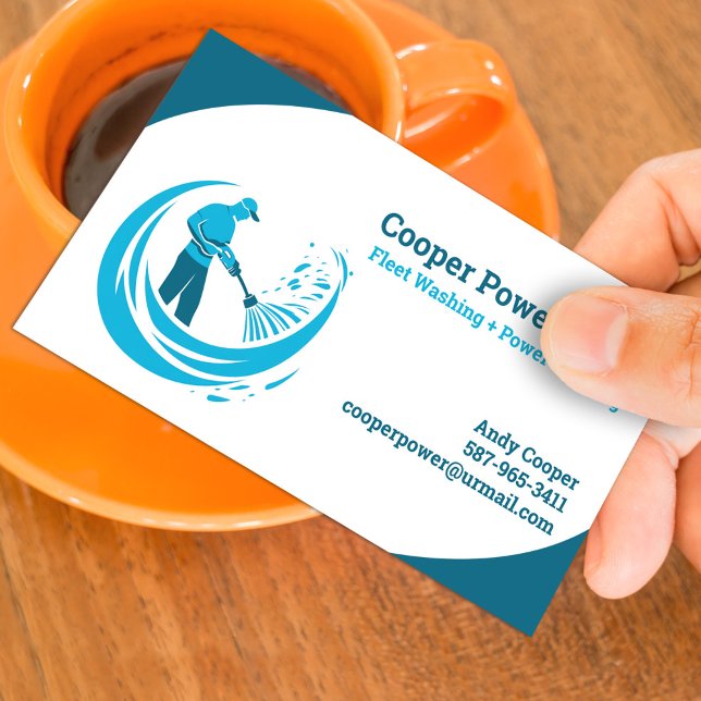 Pressure Washing Business Card Template (Creator Uploaded)