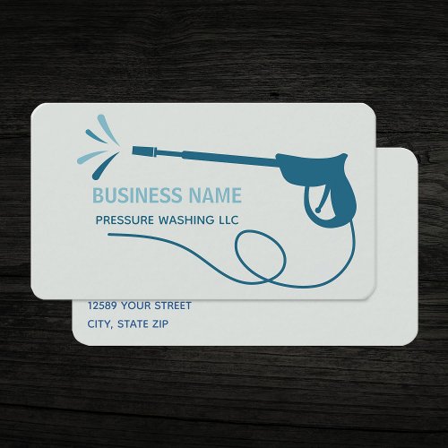 Pressure Washing Car House Power Wash Business Card