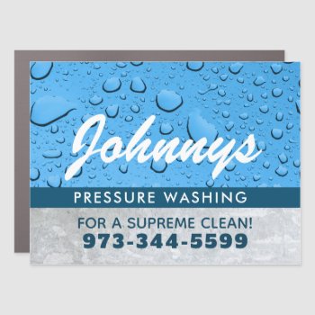 Pressure Washing Car Magnet by MsRenny at Zazzle