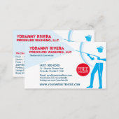 Pressure Washing & Cleaning Business Card Template (Front/Back)