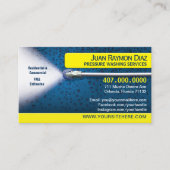 Pressure Washing & Cleaning Business Card Template (Front)