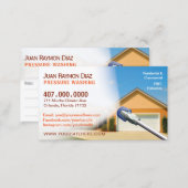Pressure Washing & Cleaning Business Card Template (Front/Back)